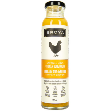 Broya Organic Chicken Bone Broth Turmeric & Ginger, 500ml