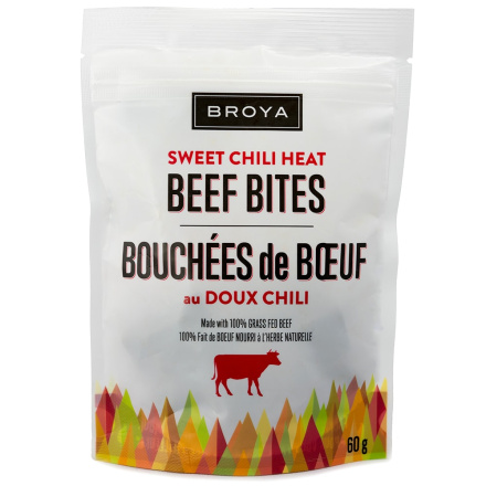 Broya Grass-fed Beef Bites Sweet Chili Heat, 60g