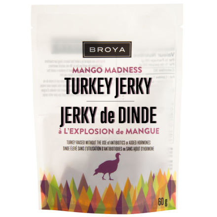 Broya Turkey Jerky Mango Madness, 60g
