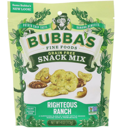Bubba's Righteous Ranch Snack Mix Grain-Free, 113g
