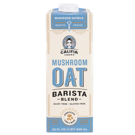 Front of Califia Farms Mushroom Oat Barista Blend, 946mL