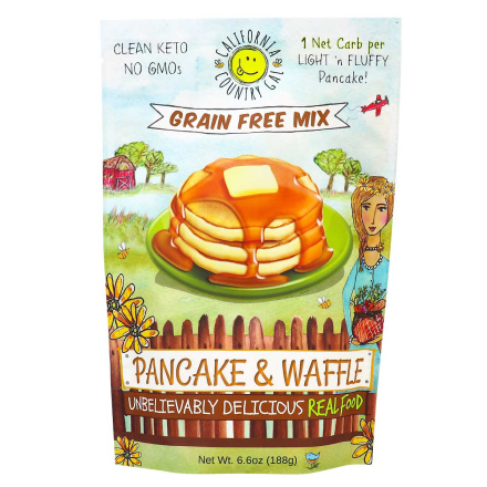 Front of California Country Gal Grain Free Pancake & Waffle Mix , 188g
