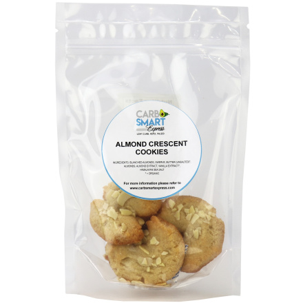 Carb Smart Express Almond Crescent Cookies, 5 Count