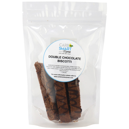 Carb Smart Express Double Chocolate Biscotti, 5 Count