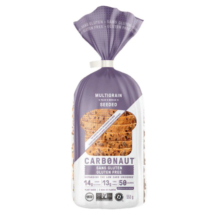Front of Carbonaut Keto Gluten-Free Seeded Bread, 550g