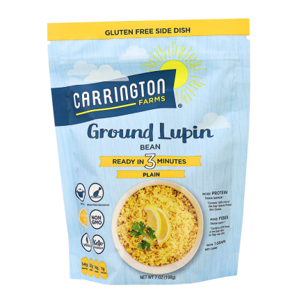 Carrington Farms Ready-in-3-Minutes Ground Lupin Bean Plain, 198g
