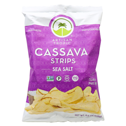 Artisan Tropic Cassava Chips Sea Salt, 128g