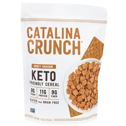 Front of Catalina Crunch Keto Friendly Cereal Honey Graham, 255g