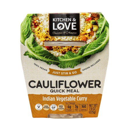 Kitchen & Love Indian Vegetable Curry Cauliflower Meal, 225g