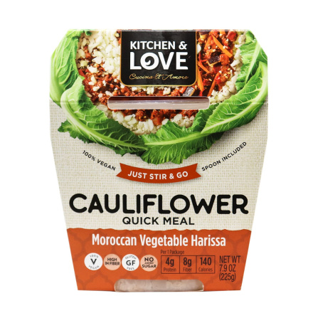 Kitchen & Love Moroccan Vegetable Harissa Cauliflower Meal, 225g