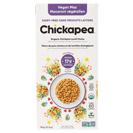 Front of Chickapea Vegan Mac, 161g