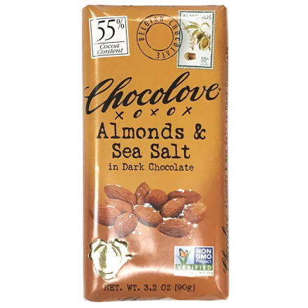Chocolove Almonds & Sea Salt Dark Chocolate 55% Cocoa, 90g
