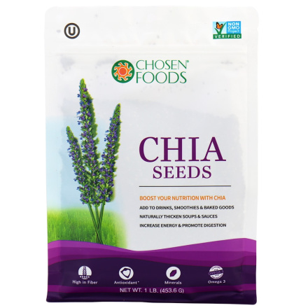 Chosen Foods Chia Seeds, 453g