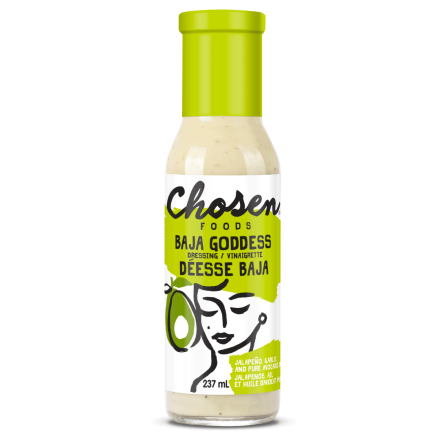 Front of Chosen Foods Avocado Oil Dressing Baja Goddess, 237ml