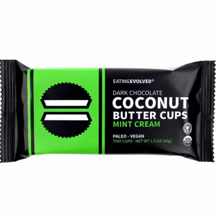 Eating Evolved Mint Cream Chocolate Coconut Butter Cups, 2 Cups