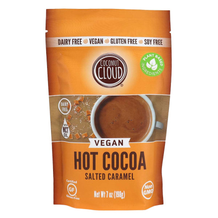 Front of Coconut Cloud Vegan Hot Cocoa Salted Caramel, 198g