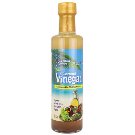 Front of Coconut Secret Organic Raw Coconut Vinegar, 375ml
