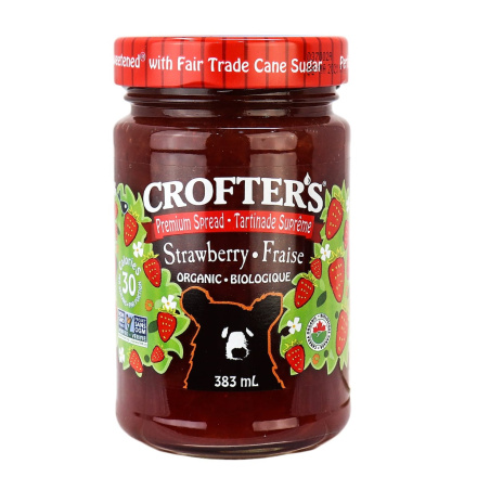 Crofter's Organic Premium Strawberry Spread, 383ml
