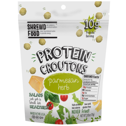 Shrewd Food Protein Croutons, Parmesan & Herb, 75g