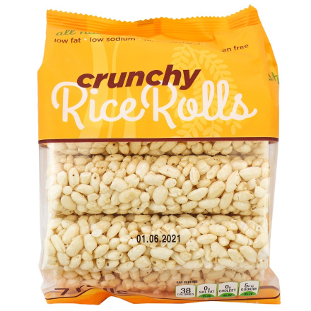 Crunchy Rice Rolls All Natural, 70g