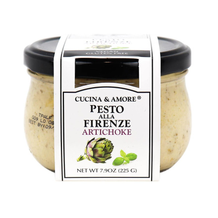 Front of Cucina & Amore Pesto Alla Firenze Artichoke, 225g
