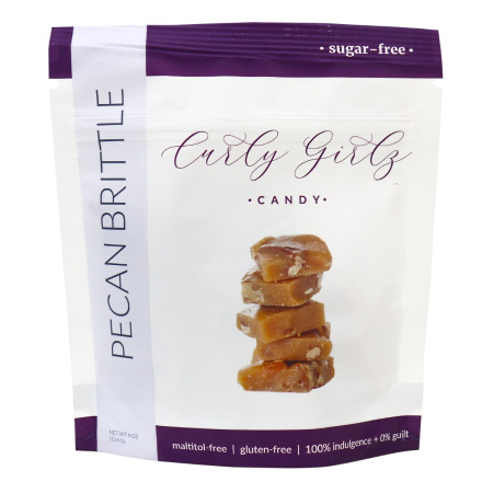 Curly Girlz Candy Pecan Brittle Sugar Free, 114g