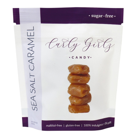 Curly Girlz Candy Sea Salt Caramels Sugar Free, 114g
