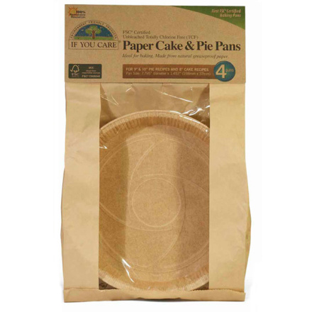 If You Care FSC Certified Cake or Pie Baking Pans, 4 ct