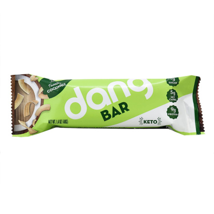 Dang Plant-Based Keto Bar Toasted Coconut, 1 bar