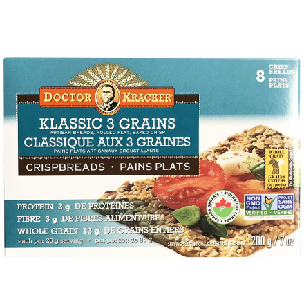 Doctor Kracker Crispbread Klassic 3 Seed, 200g