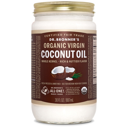 Dr. Bronner's Organic Virgin Coconut Oil, 887ml