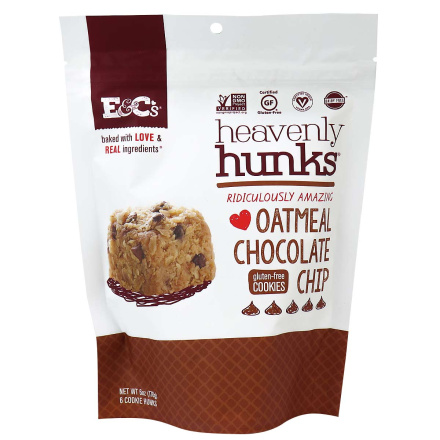 Heavenly Hunks Gluten-Free Bites Oatmeal Chocolate Chip, 170g