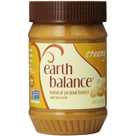 Earth Balance Natural Creamy Peanut Butter and Flaxseed, 500g