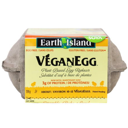 Earth Island (Follow Your Heart) VeganEgg 100% Plant Based, 114g