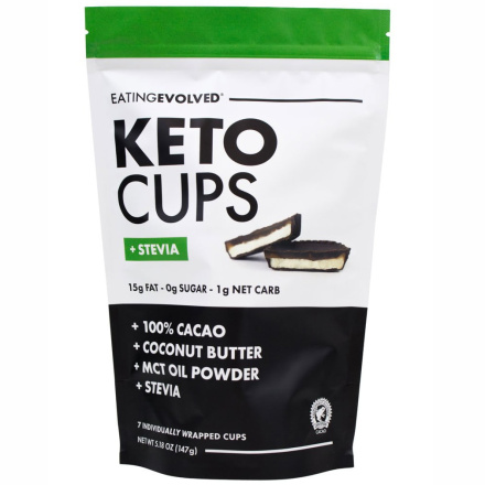 Eating Evolved Stevia Keto Cups, 7 Cups