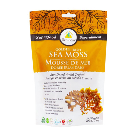 Front of EcoIdeas Sun-Dried Golden Irish Sea Moss