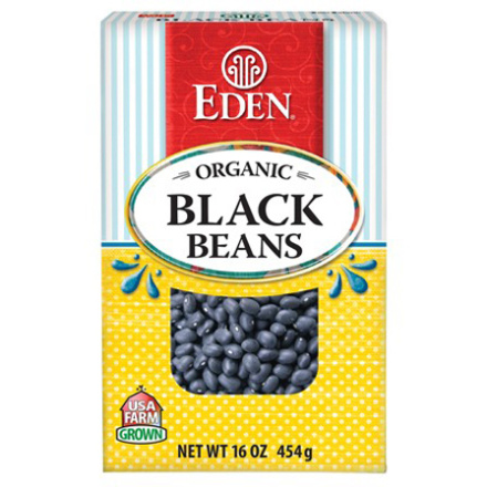 Eden Foods Organic Black Dry Beans, 454g