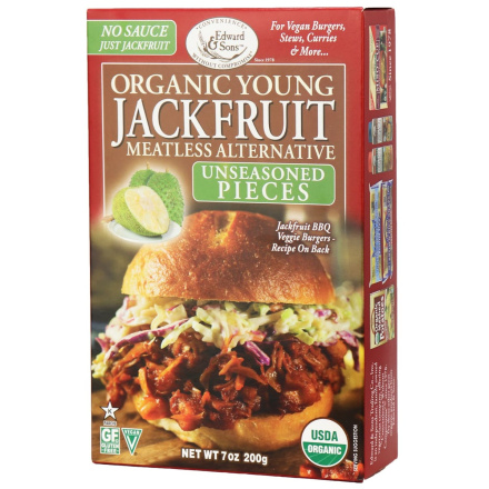 Edward & Sons Organic Unseasoned Young Jackfruit Pieces, 200g