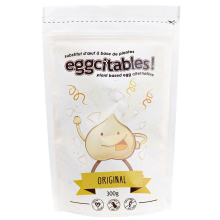 Front of Eggcitables Plant Based Egg Alternative Original, 300g