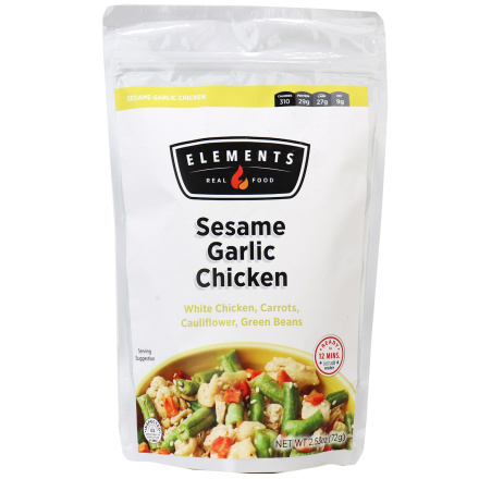 Elements High Performance Meals Sesame Garlic Chicken, 65g