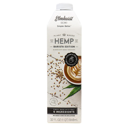 Elmhurst Hemp Milk Steamer/Creamer Barista Edition, 946 mL