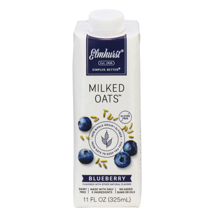 Elmhurst Milked Oats Single Serve Blueberry, 325ml