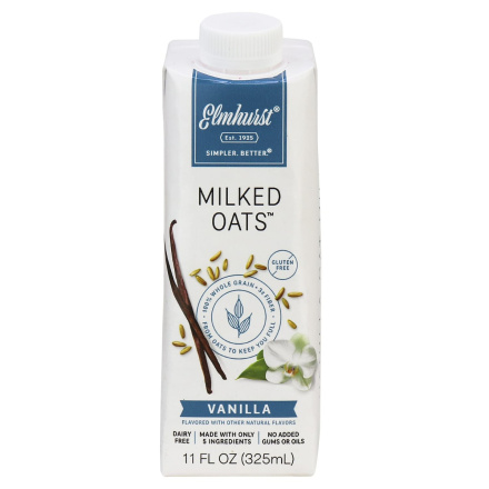 Elmhurst Milked Oats Single Serve Vanilla, 325ml