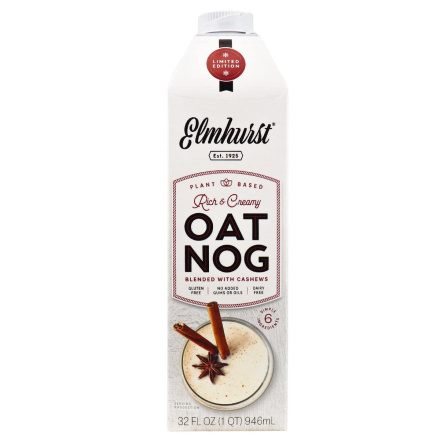 Front of Elmhurst Plant Based Oat Nog, 946mL