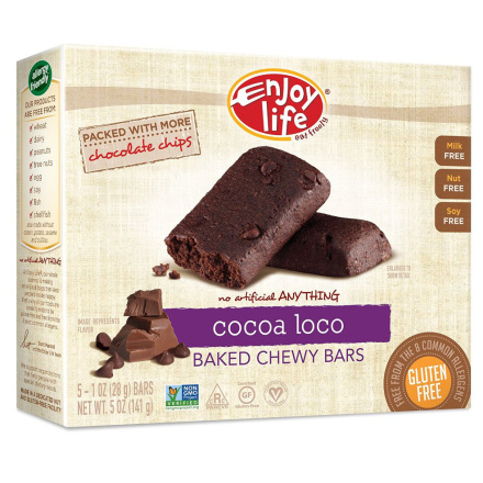 Enjoy Life Cocoa Loco Chewy Bars, 141g