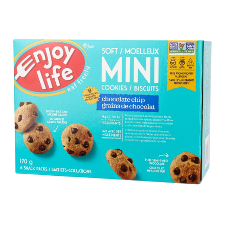 Enjoy Life Gluten-Free Soft Baked Mini Cookies Chocolate Chip, 170g