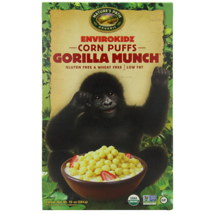 EnviroKidz Organic Gorilla Munch® Corn Puffs Cereal, 275g