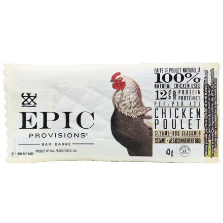 Epic Provisions Chicken BBQ Seasoned Bar, 37g