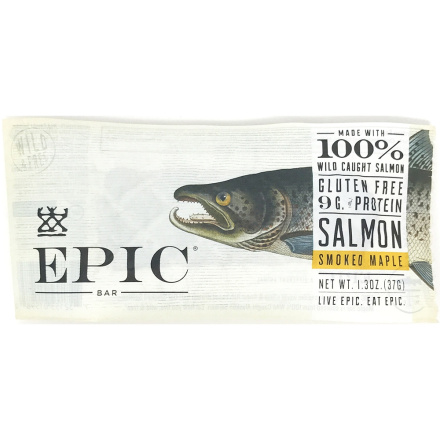 Epic Salmon Smoked Maple Bar, 37g