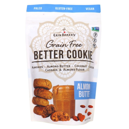 Front of Erin Baker's Grain-Free Better Cookie Almond Butter
